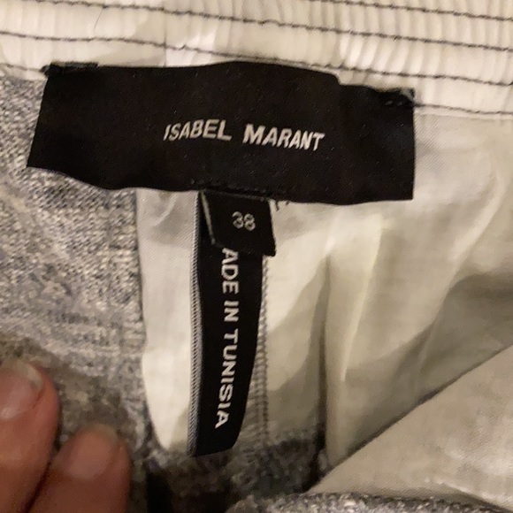 Isabel Marant heather grey jersey baseball style  pants leggings 38 - Picture 9 of 16